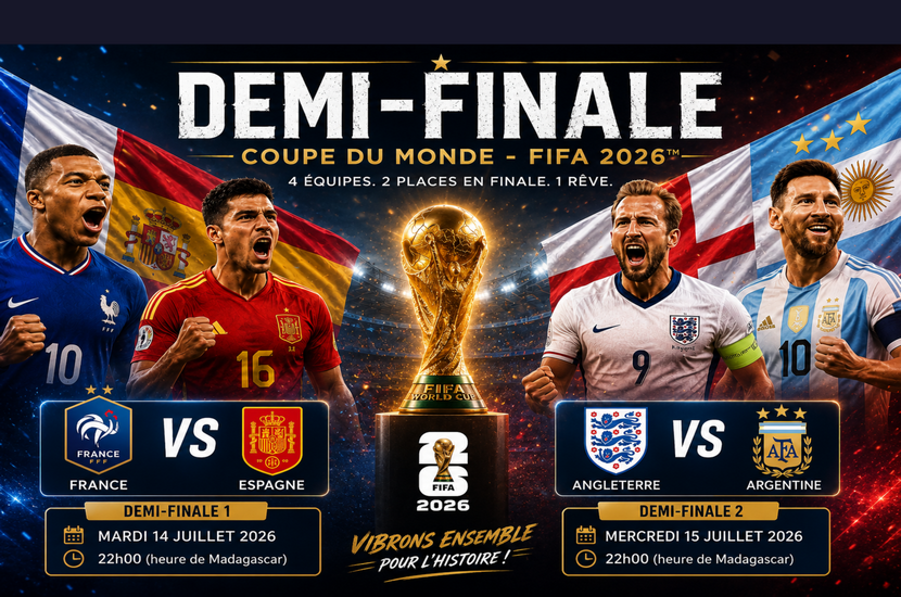 Demi-finale de la coupe du monde - FIFA 2026 : La France VS…