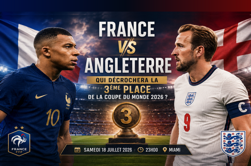 France Vs Angleterre : Qui décrochera la 3ème place de la Coupe du Monde 2026 ?