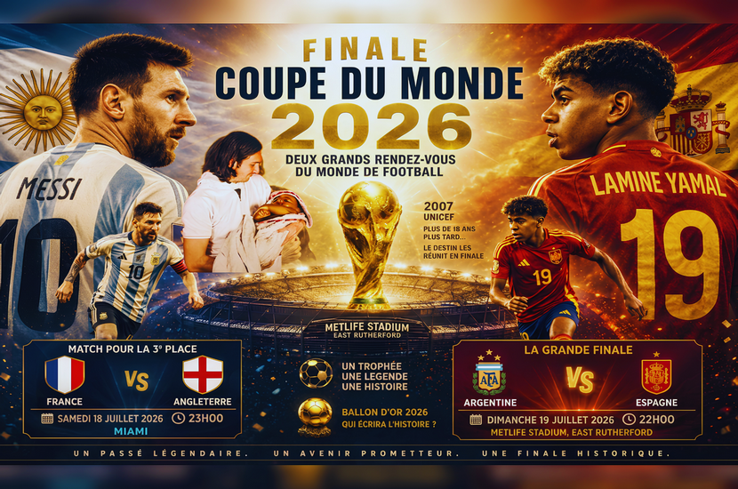 Finale Coupe du Monde 2026 : Deux grands rendez-vous du monde de football