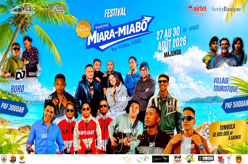 Festival Miara-Miabo à Majunga : 4 jours de fête et 10 000 000 Ar à gagner