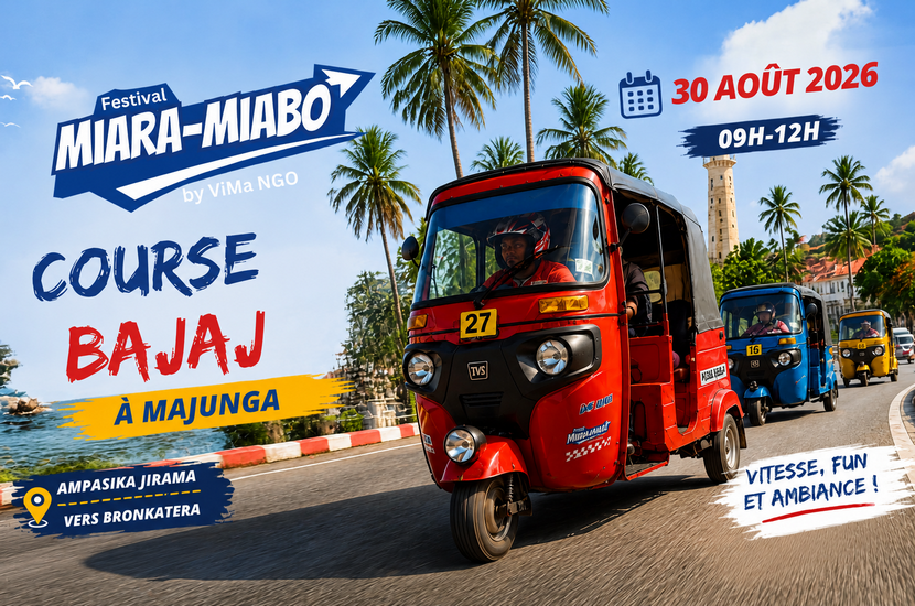 Course Bajaj à Majunga : 30 août au Festival Miara-Miabo |…