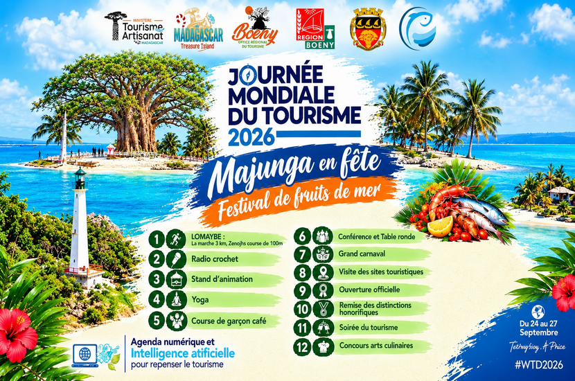 Majunga en fête 2026 : Voici ce qui vous attend pour la Journée Mondiale du Tourisme !…