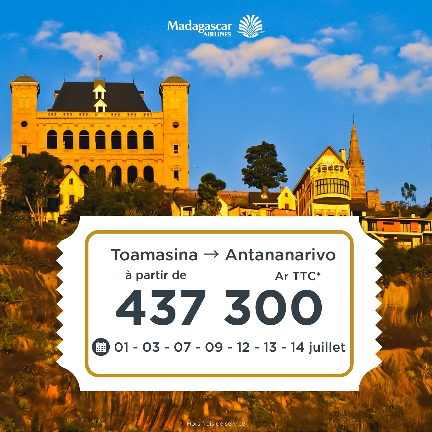 Madagascar Airlines : Vols à prix réduits en juillet 2026 |…