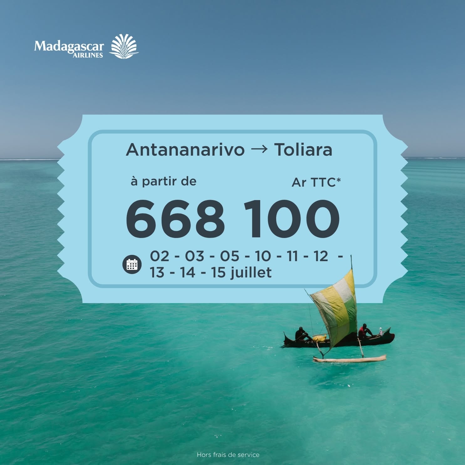 Madagascar Airlines : Vols à prix réduits en juillet 2026 |…