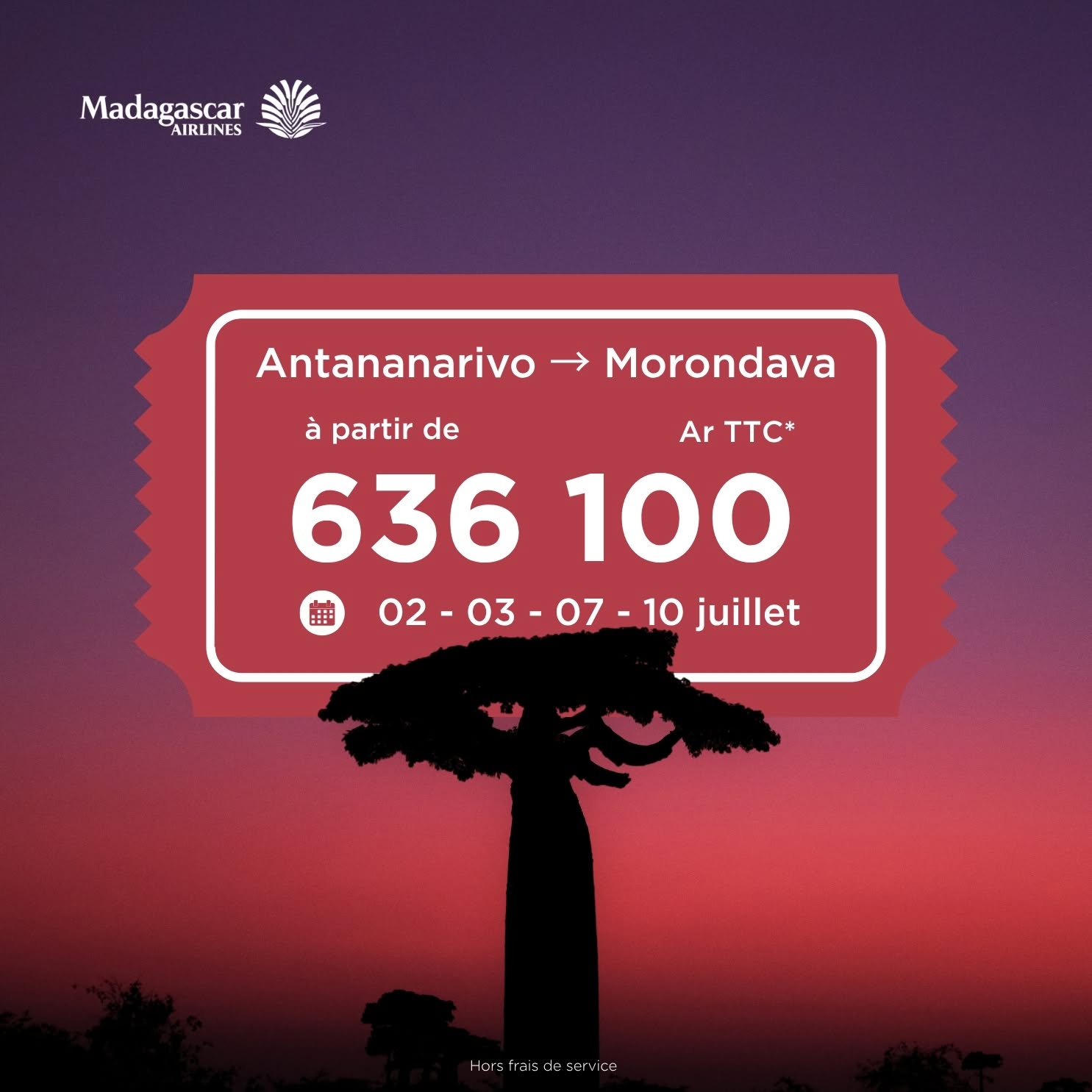 Madagascar Airlines : Vols à prix réduits en juillet 2026 |…