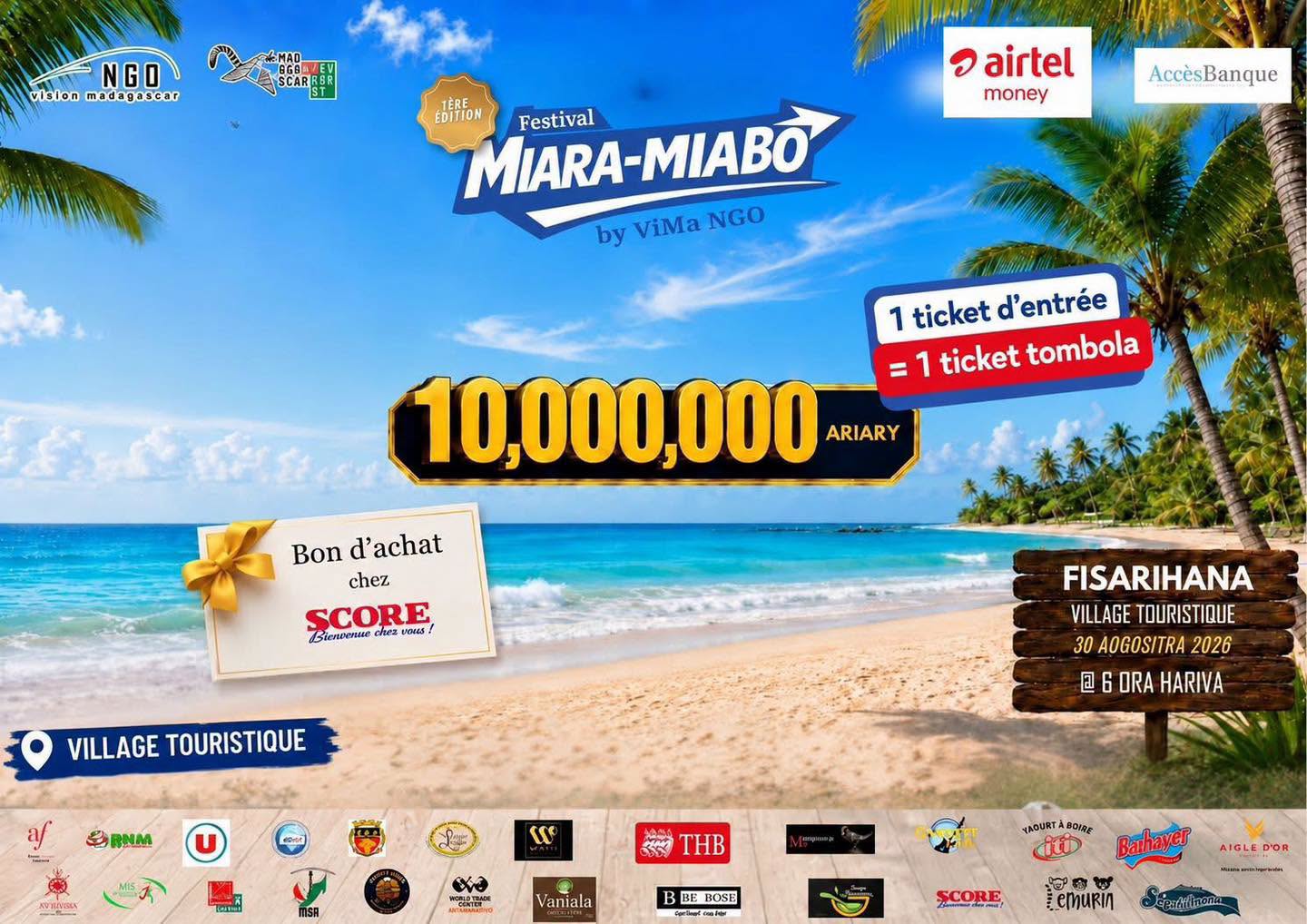 Festival Miara-Miabo à Majunga : Programme complet du 27 au au 30 août 2026…