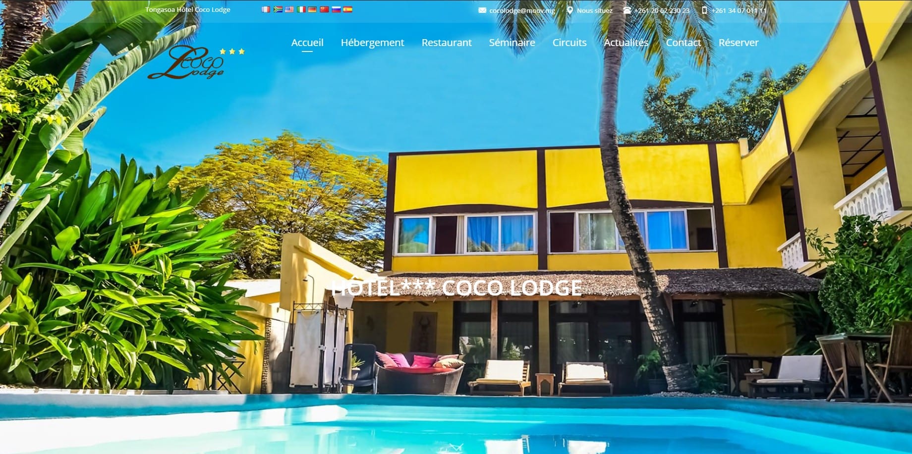 Hôtel★★★ Restaurant gourmand Coco Lodge Majunga