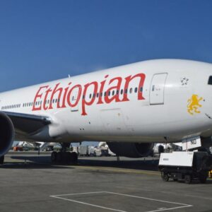 Landing of Ethiopian Airlines at Ivato