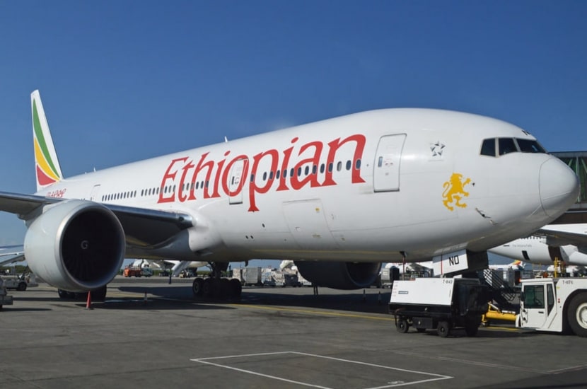 Débarquement d’Ethiopian Airlines à Ivato