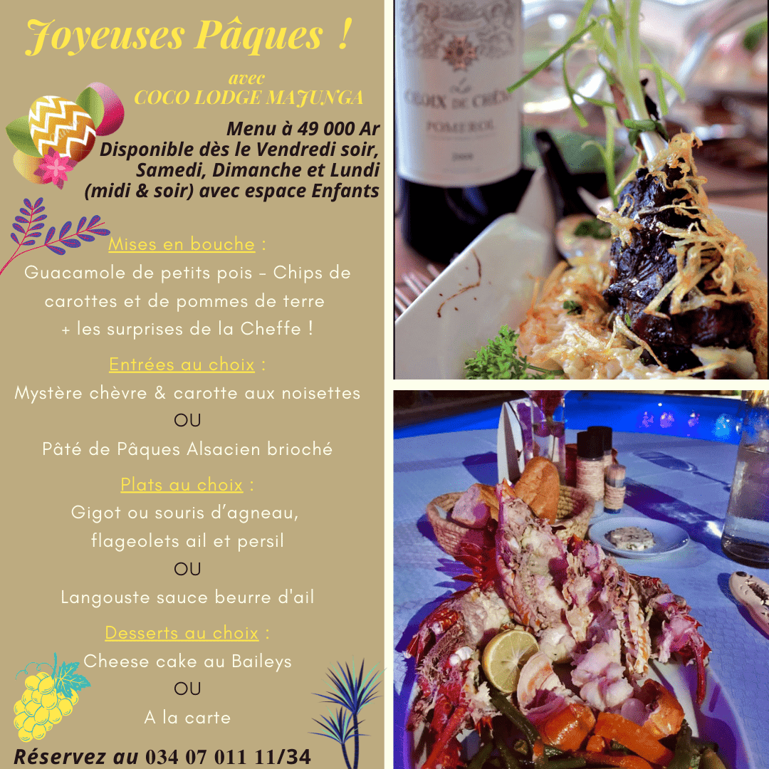 Exceptional Easter weekend at Coco Lodge Majunga