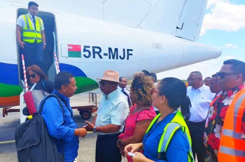 The 1st Madagascar Airlines flight on the Mayotte – Tana – Mahajanga line landed at Mahajanga airport last Thursday.
