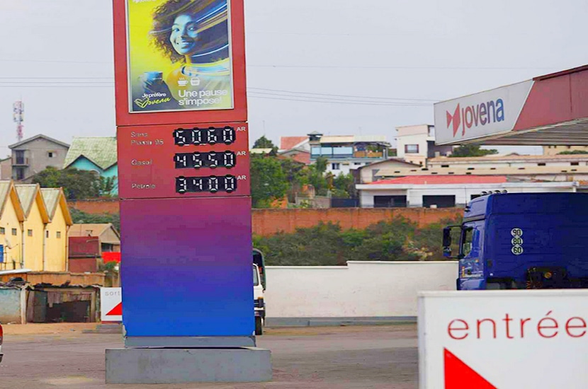 Fuel prices slightly lower
