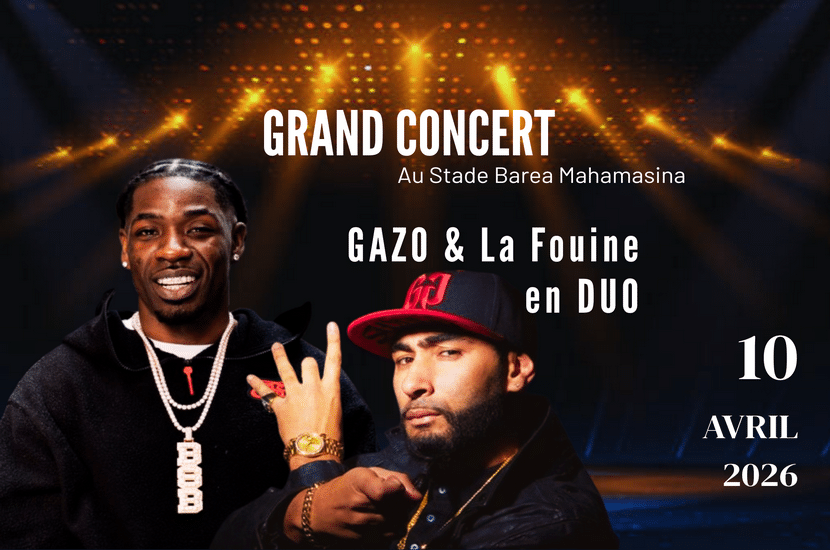 Gazo e La Fouine in scena in Madagascar ad aprile 2026
